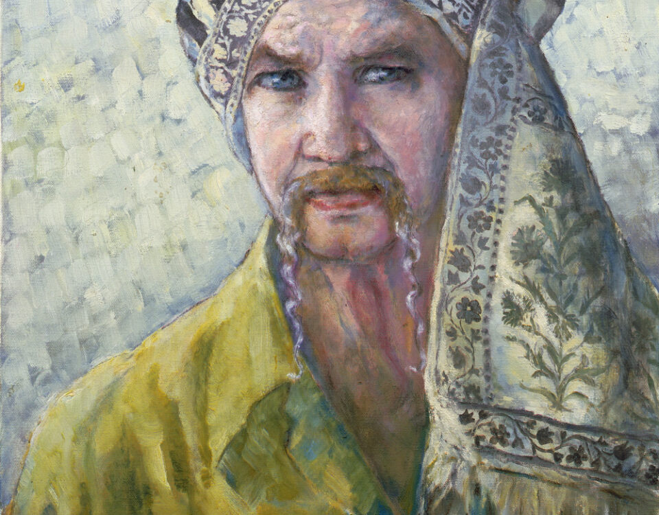 Autoritratto con cintura polacca chiara