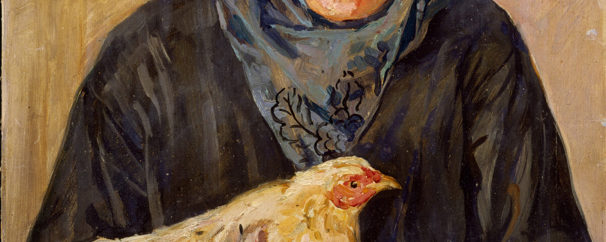 Ritratto con gallina