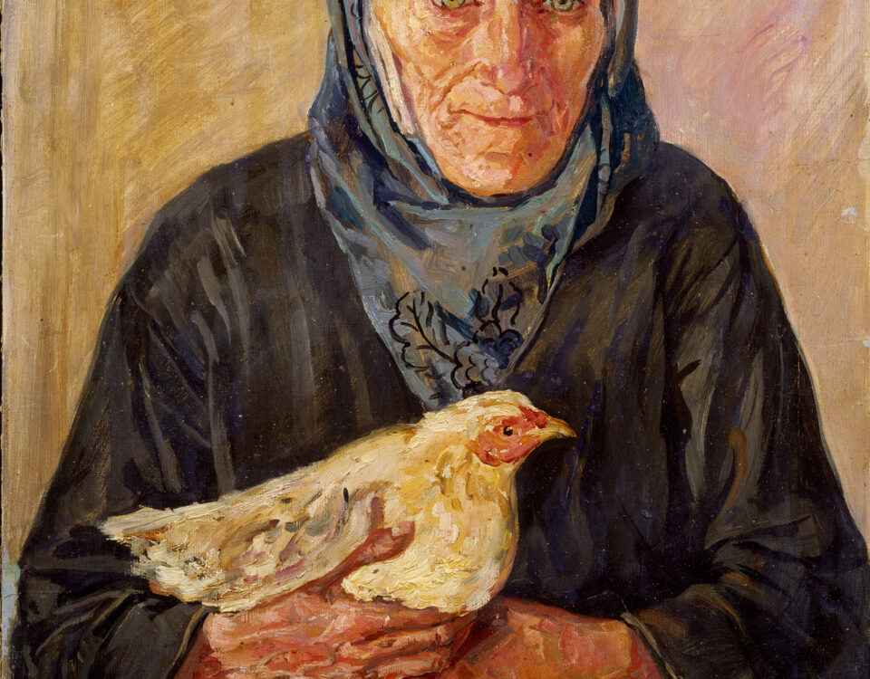 Ritratto con gallina